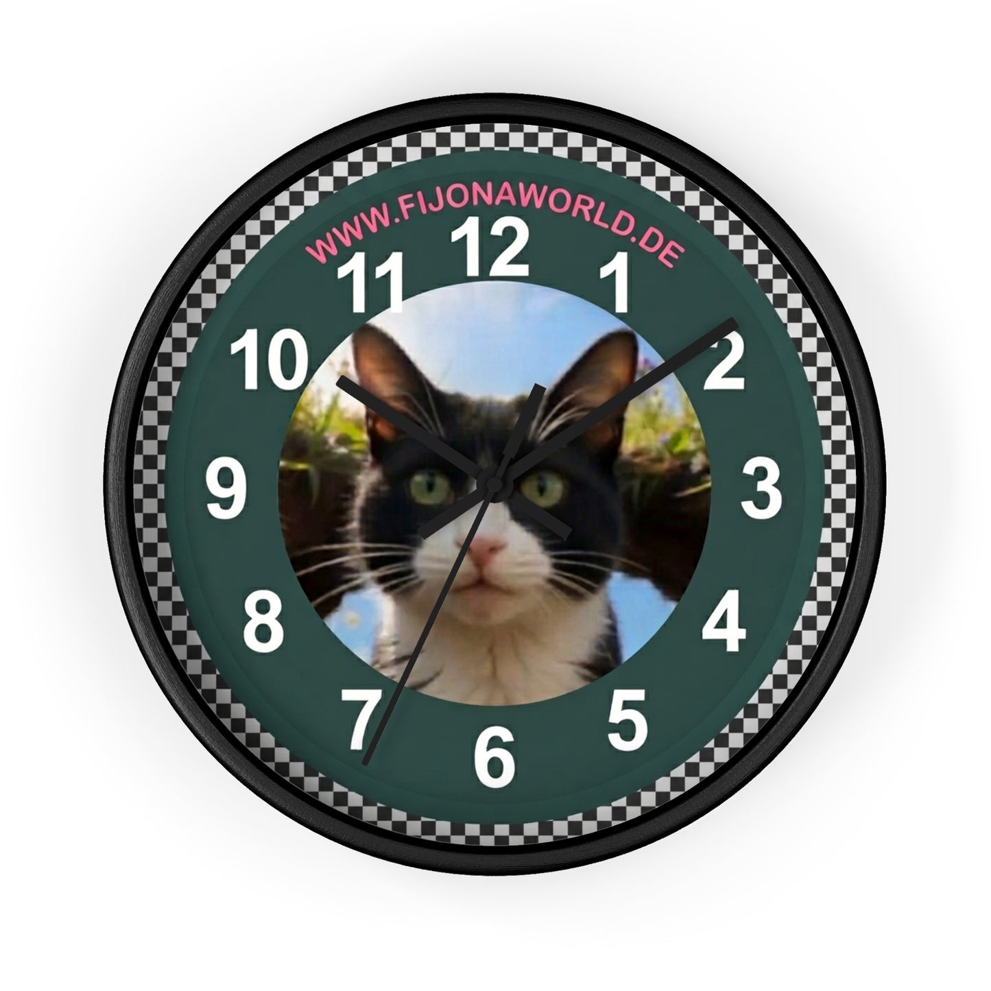 🕒 Offizielle Fijonaworld Signatur Wanduhr 🐾 Werkstatt-Edition