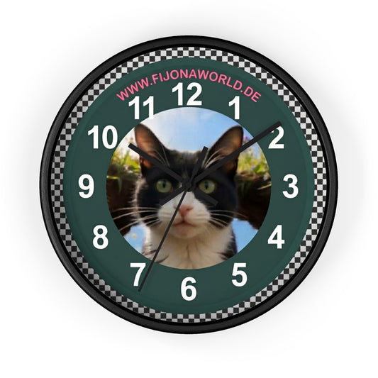 🕒 Offizielle Fijonaworld Signatur Wanduhr 🐾 Werkstatt-Edition